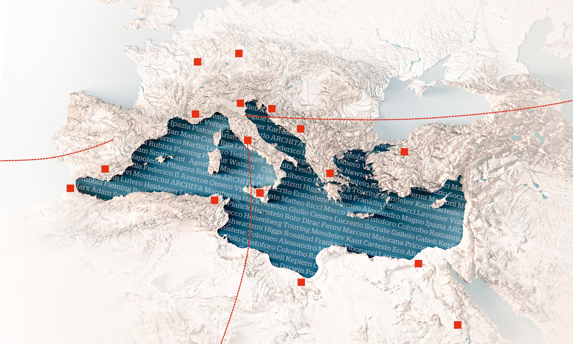 Pensare diversamente? Uomini volanti, imperatori curiosi e combinatorie infinite: viaggio nel tempo sulle sponde del Mediterraneo.