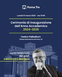 Alessandro Barbero inaugura anno accademico della Roma 3