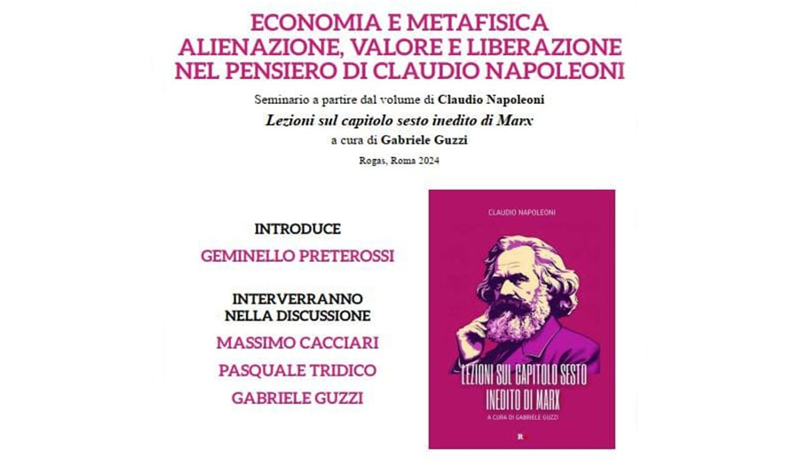 Economia e metafisica. Alienazione, valore e liberazione nel pensiero di Claudio Napoleoni.