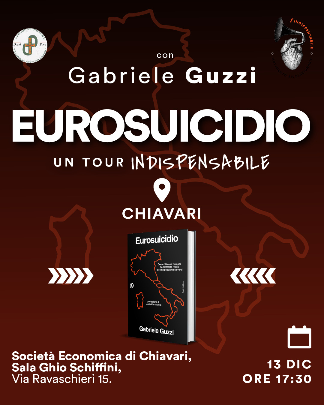 Presentazione di "Eurosuicidio" a Chiavari