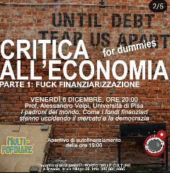Critica all'economia - parte 1: f*ck finanziarizzazione 
